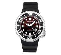 Citizen Promaster Polyurethane Strap Red Dial BN1024-01Z 300M Mens Watch