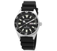 Citizen Promaster Rubber Strap Black Dial Automatic Diver NY0120-01E Mens Watch