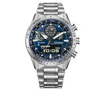 Citizen Promaster Sky Pilot JV2000-51L - Orologio Eco-Drive U830 Uomo Acciaio Inossidabile, Quadrante Blu, Multifunzione 20 ATM