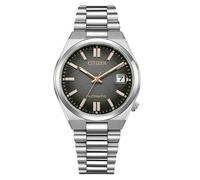 Citizen Tsuyosa NJ0200-50E Limited Edition - Orologio meccanico automatico, unisex, 37 mm, acciaio inossidabile, quadrante nero, vetro zaffiro