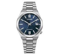 Citizen Tsuyosa NJ0200-50M - Orologio meccanico automatico, unisex, 37 mm, in acciaio inox, quadrante blu, vetro zaffiro