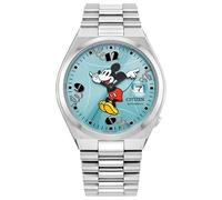 Citizen Unisex automatico Tsuyosa Mickey Mouse, quadrante blu cielo Sunray, cassa in acciaio inox (modello: NJ0156-50L), Argento, classico