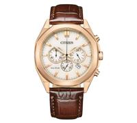 Citizen Orologio Uomo CA4593-15A Eco-Drive Cronografo 41 mm 10 ATM Cinturino marrone