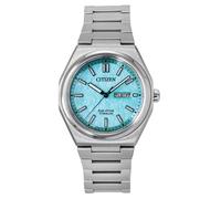 Citizen Zenshin Super Titanium Turquoise Dial Eco-Drive AW0130-85M Men's Watch