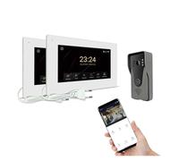 Citofoni wireless per la casa di videocitofono 1080P, campanello video intelligente wireless domestico, un pannello di chiamata + due display(H-R6-P356B-2M503WA-B)