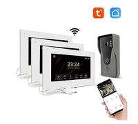 Citofoni wireless per la casa di videocitofono 1080P, campanello video intelligente wireless domestico, un pannello di chiamata + due display(H-R6-P356B-3M503WA-B)