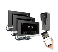 Citofoni wireless per la casa di videocitofono 1080P, campanello video intelligente wireless domestico, un pannello di chiamata + due display(H-R6-P356B-3M503BA-B)