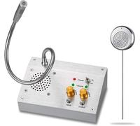 Citofono da Finestra Bidirezionale, Apparecchiatura di Comunicazione Color Argento, Citofono per Sportello Bancario, Composizione Rapida per Aziende, Uffici, Scuole, Sportelli, Banche E Stazioni