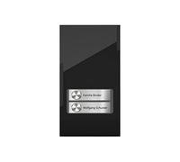 Citofono DoorLine Pro Exclusive nero, campanello, possibilità di collegare un apriporta, controllo dell’accesso tramite codice PIN, touch screen,
