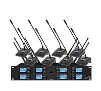 Citofono Microfono wireless UHF professionale Microfono palmare a 8 canali Microfono lavalier Microfono for conferenze Stage Performance per le imprese(Conference)