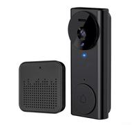 Citofono per video App ULOOKA Installazione per facile Citofono | automatica, 6 LED , per raggio 33ft, materiale ABS+PP , nero elegante
