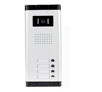 Citofono senza fili 700TVL di interfono impermeabile Videocitofono Videocamera for esterni Visione a infrarossi IR con pulsanti di chiamata multipli for appartamento/case(520C-4)