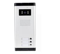 Citofono senza fili 700TVL di interfono impermeabile Videocitofono Videocamera for esterni Visione a infrarossi IR con pulsanti di chiamata multipli for appartamento/case(520C-3)