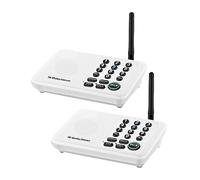 Citofono Senza Fili di interfono wireless a lungo raggio da 1 miglio for la comunicazione tra uffici domestici e aziendali una stanza all'altra(2 Unit White)