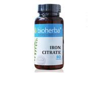 Citrato di ferro - per affaticamento ed esaurimento, Bioherba, 75 mg, 60 capsule