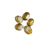 Citrino naturale al lotto all'ingrosso (Rs 75/carati) Forma ovale sfaccettata di alta qualità Pietra preziosa sciolta per rivendita di gioiellieri Crystal easing segno zodiacale astrologico Dhanu