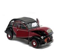 Citroen 2CV 2 CV Charleston Ente rosso nero modello di auto 26 Solido 1:18