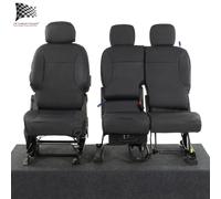 Citroen Berlingo Similpelle Anteriore Seat Cover su Misura (2008-2018) Nero