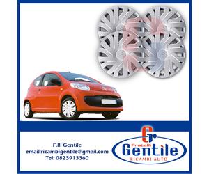 CITROEN C1 KIT 4 PZ BORCHIA COPPA RUOTA COPRICERCHIO DIAMETRO 14"