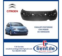 Citroen C3 2002 - 2005 Paraurti posteriore con primer da verniciare