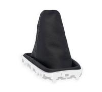 CITROEN C5 III 2008-2017 CUFFIA LEVA CAMBIO PELLE NERA CUCITURE GRIGIO