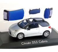 Citroen DS 3 Cabrio, Argento Metallizzato/Blu, 2013, NOREV 1:43