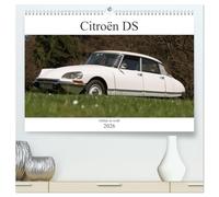 Citroën DS - Göttin in weiß (hochwertiger Premium Wandkalender 2026 DIN A2 quer), Kunstdruck in Hochglanz: DS - seit 1956 allen Anderen voraus!