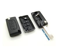 Citroën Guscio chiave telecomando 3 pulsanti, ottico, pulsante cassaforte
