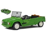 MODELLINO AUTO STATICO SOLIDO CITROEN MEHARI MK1 1970 VERDE SCALA 1:18