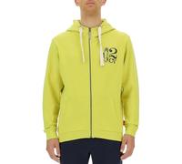 CITROËN O102942-I002 Camicia con Zip Completa 2CV&Auto Forma Piccola Stampa con Tasca a Marsupio C23W Maglia Lunga Uomo Celery Taglia S