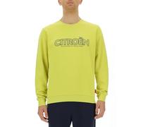 CITROËN O102943-I002 Maglietta Collo Giro Vintage Logo Stampa Grande C23W Maglia Lunga Uomo Celery Taglia L