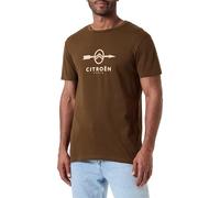 CITROËN O103078-M050 T-Shirt Stampa Larga Freccia & C24S Uomo Dark Brown Taglia M