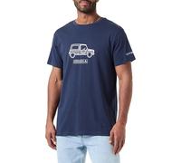 CITROËN O103084-A184 T-Shirt Mehari Sketch&Story Stampa Larga & Logo sullaica C24S Uomo Deep Blue Taglia XXL