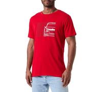 CITROËN O103087-R000 T-Shirt Xsara WRC Stampa sul Fronte & Retro & C3WRC Stampa sullaica C24S Uomo Red Taglia S
