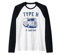 Citroën Tipo H Retro Van 1947 Maglia con Maniche Raglan