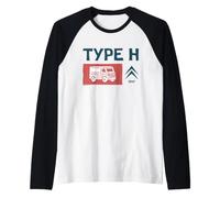 Citroën Tipo H Van 1947 Retro Maglia con Maniche Raglan