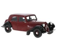 CITROEN TRACTION AVANT 11BL DARK RED/BLACK 1:24