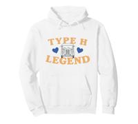 Citroën Type H Legend Van Love Hearts Retro Felpa con Cappuccio