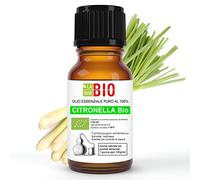 Citronella Bio Olio essenziale 100% Puro 10 ml - Uso interno Terapeutico Alimentare Diffusori Aromaterapia Cosmetica Cucina - Laborbio