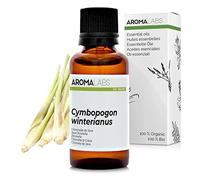 Citronella di Giava BIO (Cymbopogon winterianus) - 30 mL - Olio Essenziale Chemiotipizzato e Certificato AB - Aroma Labs - Made in France