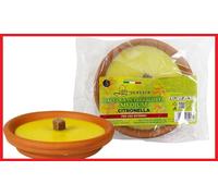 CITRONELLA FIACCOLA IN TERRACCOTTA PER USO ESTERNO GIARDINO ANTI ZANZARE INSETTI