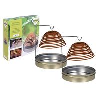 Citronella - Spirale per affumicatura con supporto e contenitore, set da 2 pezzi con un totale di 6 spirali, bastoncini di incenso al limone
