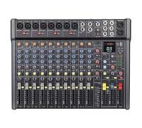 Citronic Console di mixaggio CMC-16 con effetti DSP, lettore USB/BT, ingressi XLR e jack | Mixer audio professionale compatto per eventi live, registrazione e uso in studio