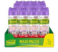 Citrosil Disinfettante Spray, Azione Virucida Completa, Elimina Fino al 99,9% di Virus e Batteri, Essenza di Lavanda, 300 ml x 12 Confezioni