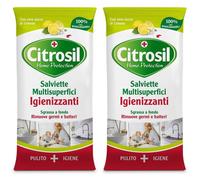 Citrosil Salviette Igienizzanti Limone 2x40 pz Salviette