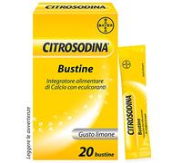 Citrosodina Integratore Digestivo con Calcio, 20 Bustine Effervescenti