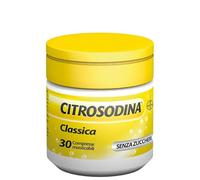Citrosodina Masticabile Effervescente, Digestivo, 30 Compresse Limone | Acido Citrico e Bicarbonato di Sodio, Migliora Digestione Difficile, Senza Zucchero, Senza Acqua, Vegano, Senza Lattosio
