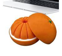 Citrus Fidget Toy, 3d Printed Stress Relief Ball, Rotating Fruit Shape with Smooth Twist Mechanism System, Pla Sensory Toy Gadget, Bright Summer Fruit Style Design, Travel Classroom Office Focus Toys