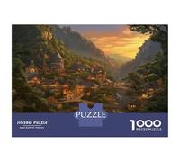 Città Bella Puzzle 1000 Pezzi Adulti In Canyon Village Resistente E Durevole, Un Puzzles Per Gioco Educativo Per La Sgonfiatina, Ideale Per Vacanza Relax, 38x26cm/100