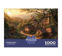 Città Bella Puzzles 1000 Pezzi In Cottage Foresta Cartone Di Alta Qualità, Un Busta Di Puzzle A Rompicapo Per Art-terapia, Ideale Per Attività Per Giorni Di Pioggia, Regalo Per La Pensione 7